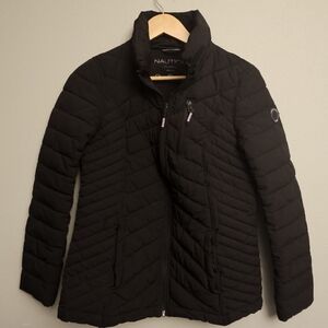 Nautica Women's Black Puffer Jacket
